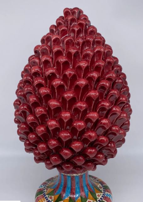 Pigna Ceramica Caltagirone cm H.40 Artigianale